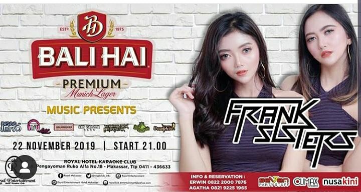 Frank Sisters dan Art Groove Bandi di Royal Hotel Karoke Club